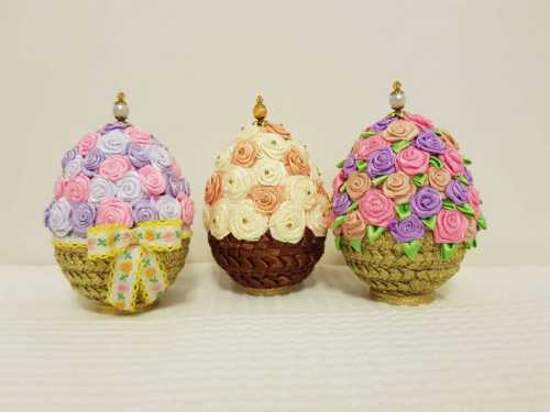 Сувениры Пасхальные яйца с цветами - ручная работа